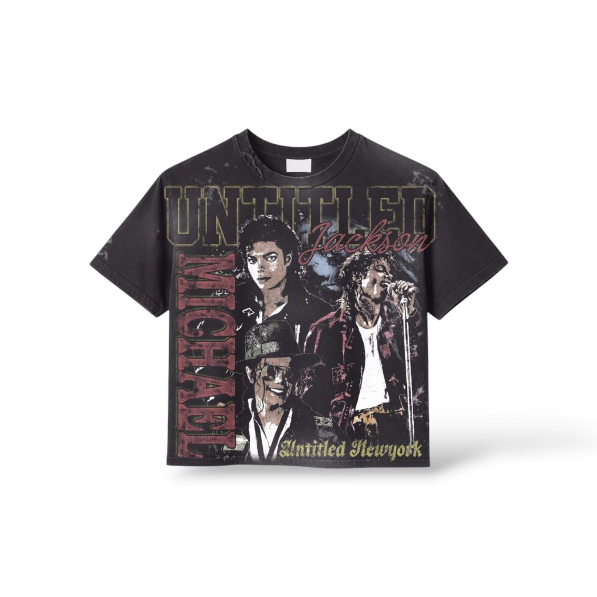 Untitled 'Michael Jackson' T-Shirt- Black Wash