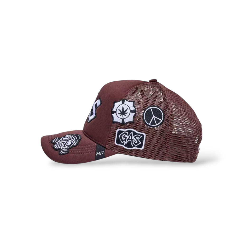 Gas Service 'Patches' Hat- Brown