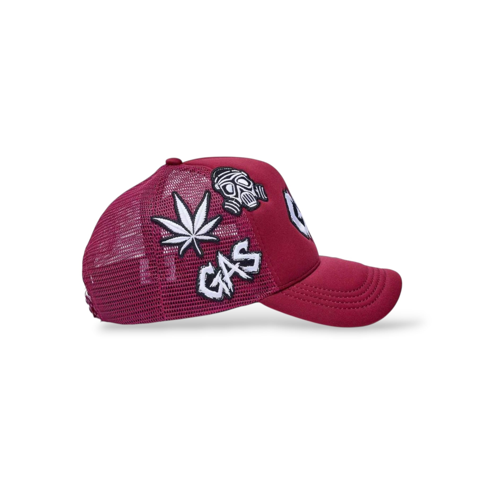 Gas Service 'Patches' Hat- Burgendy