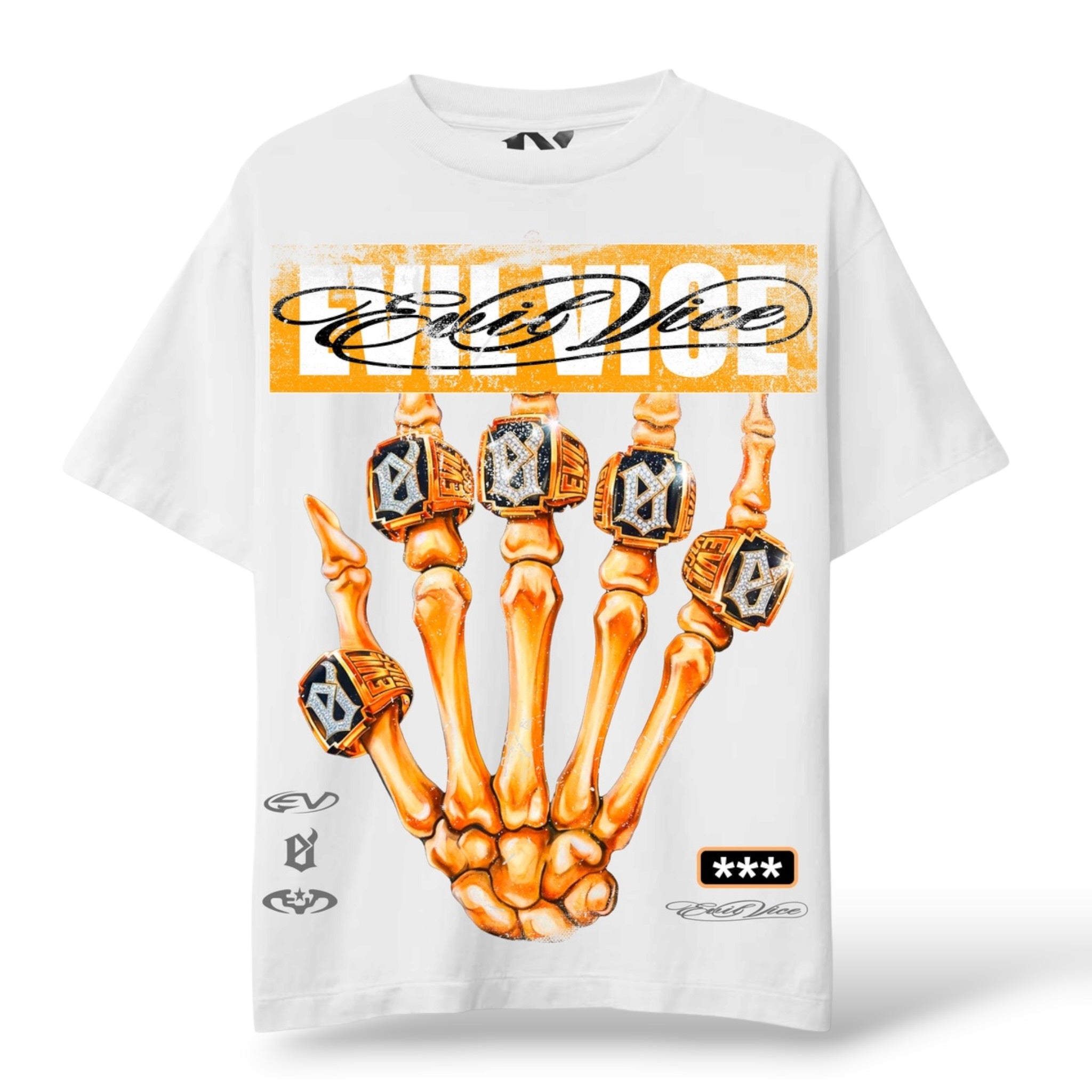 Evil Vice 'Rings' T-Shirt- White