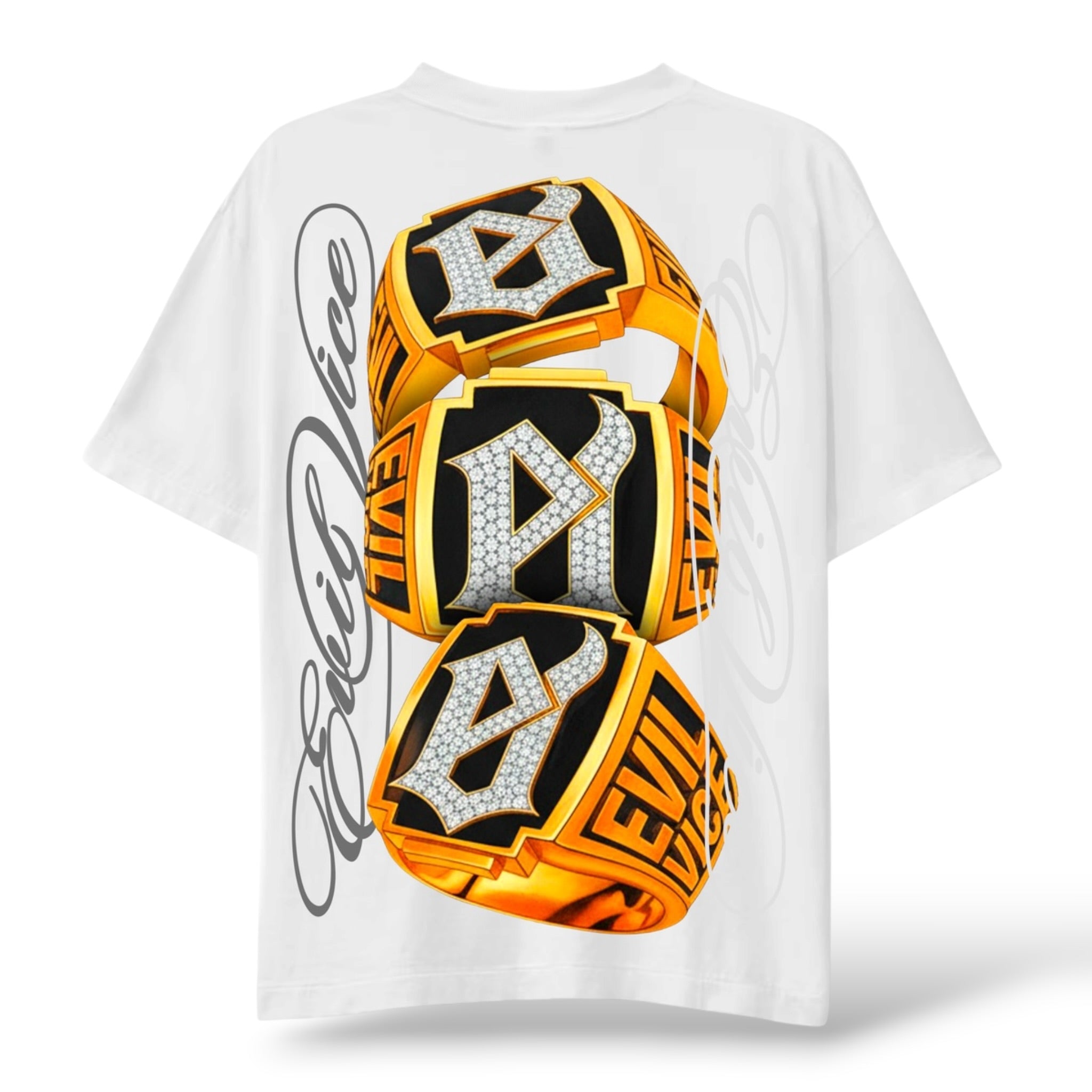 Evil Vice 'Rings' T-Shirt- White