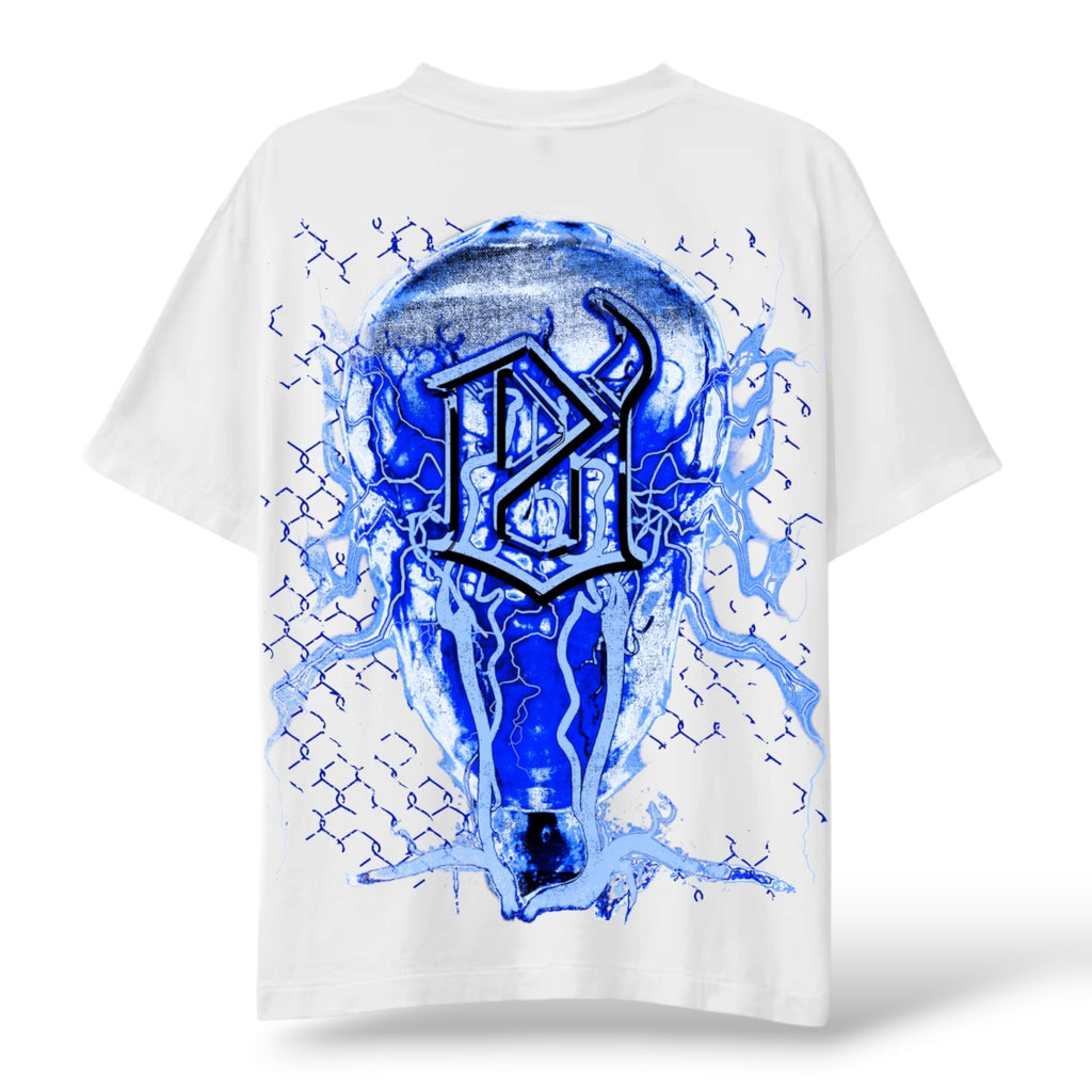 Evil Vice 'Chrome Cross' T-Shirt- White