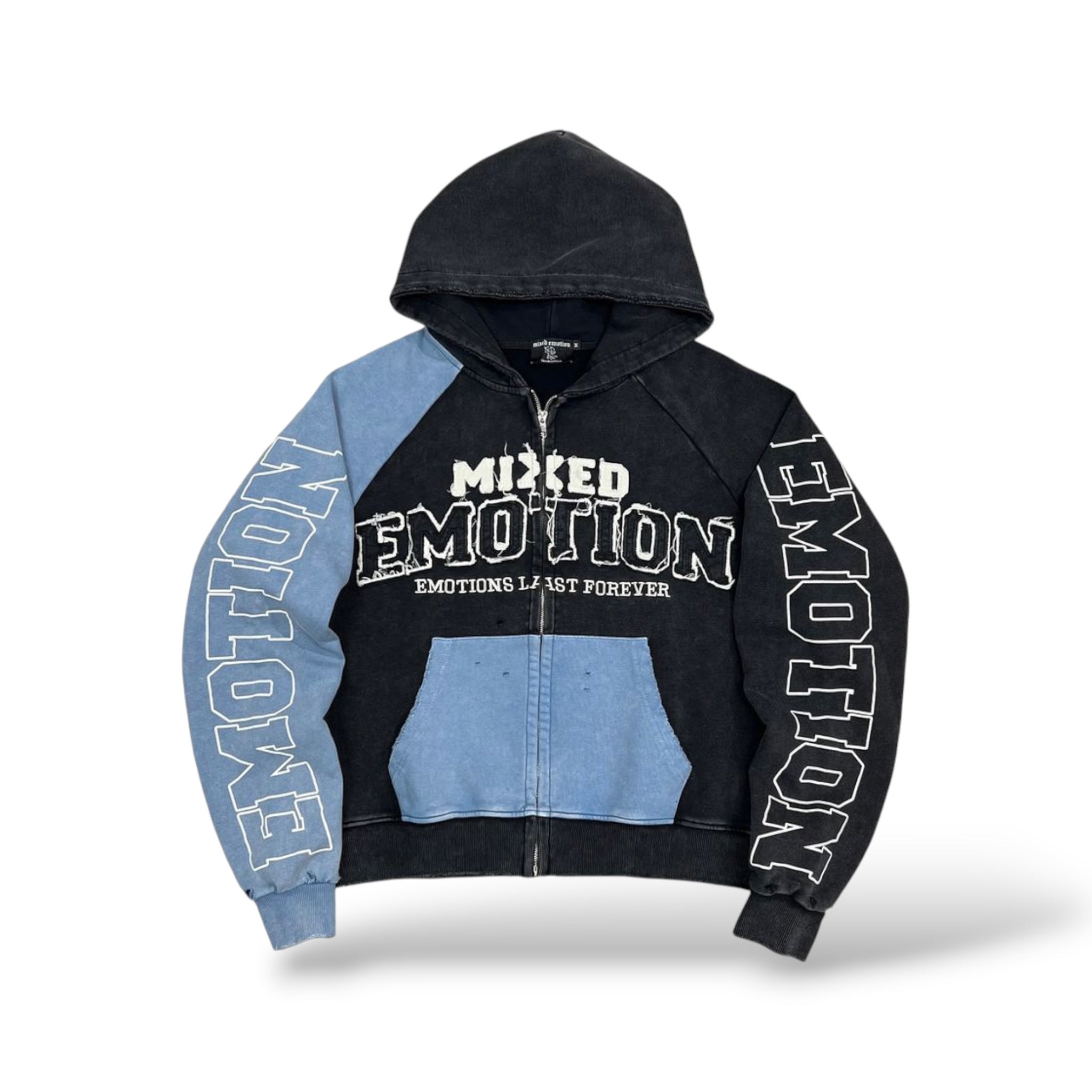 M.E 'Split Decision' Hoodie- Blue