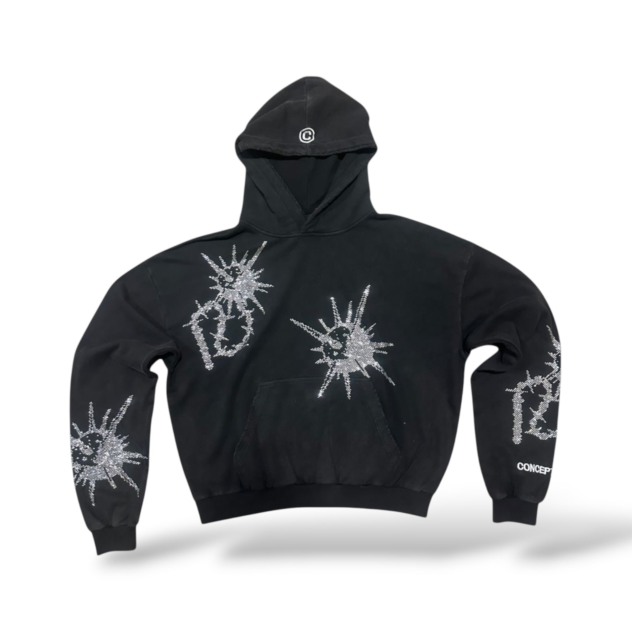 Concept 'Flail' Hoodie- Black Wash