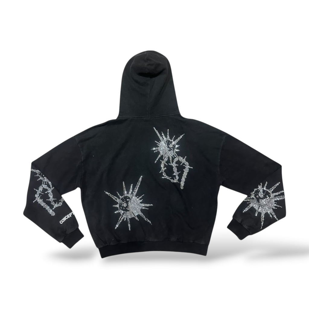 Concept 'Flail' Hoodie- Black Wash