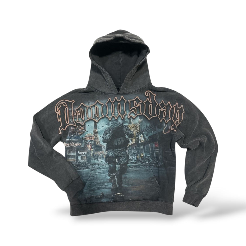 Concept 'Doomsday' Hoodie- Black Wash