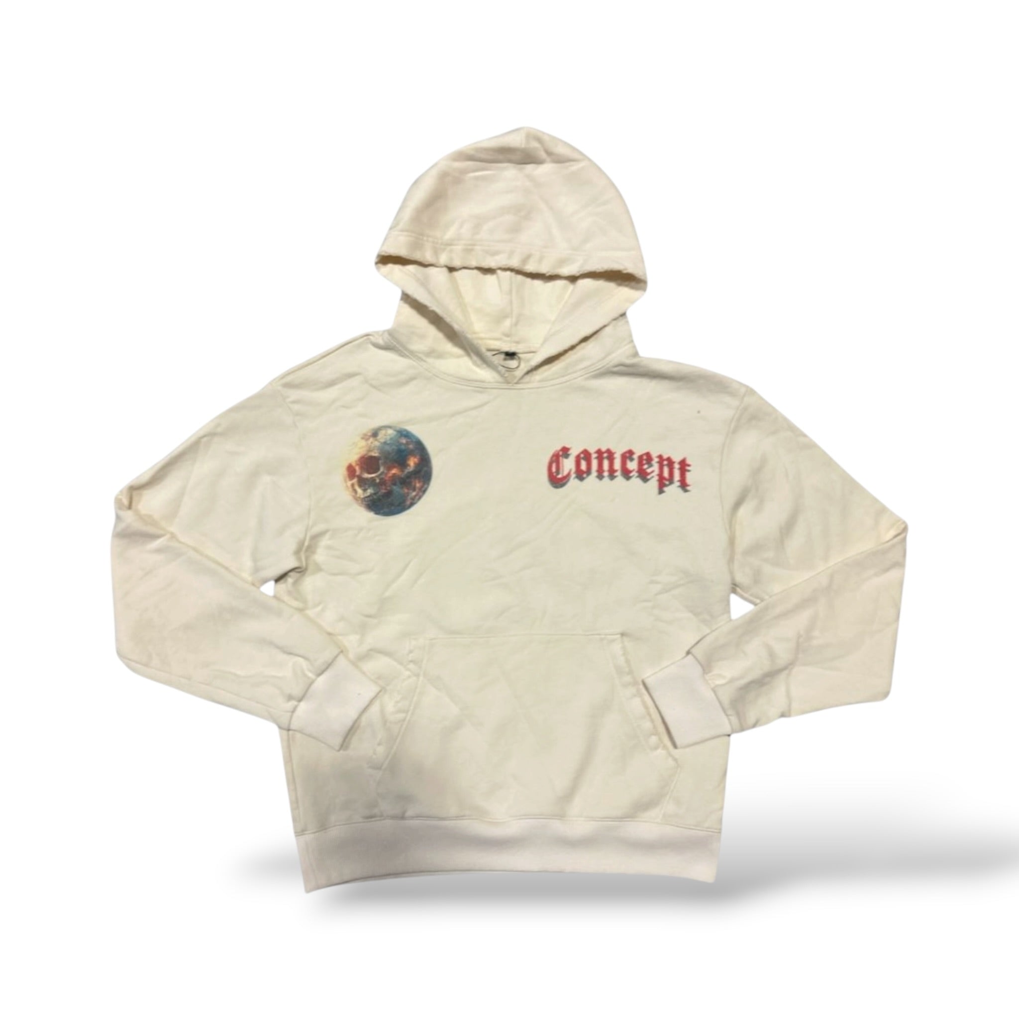 Concept 'Astronaut' Hoodie- Cream Wash