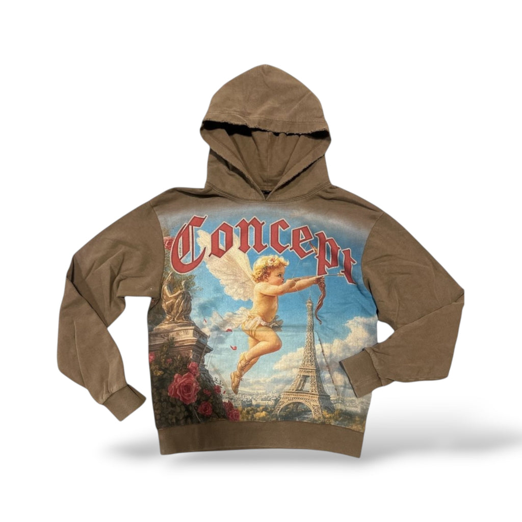 Concept 'Angel' Hoodie- Brown Wash