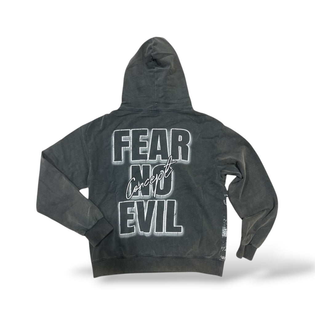 Concept 'Fear No Evil' Hoodie- Black Wash