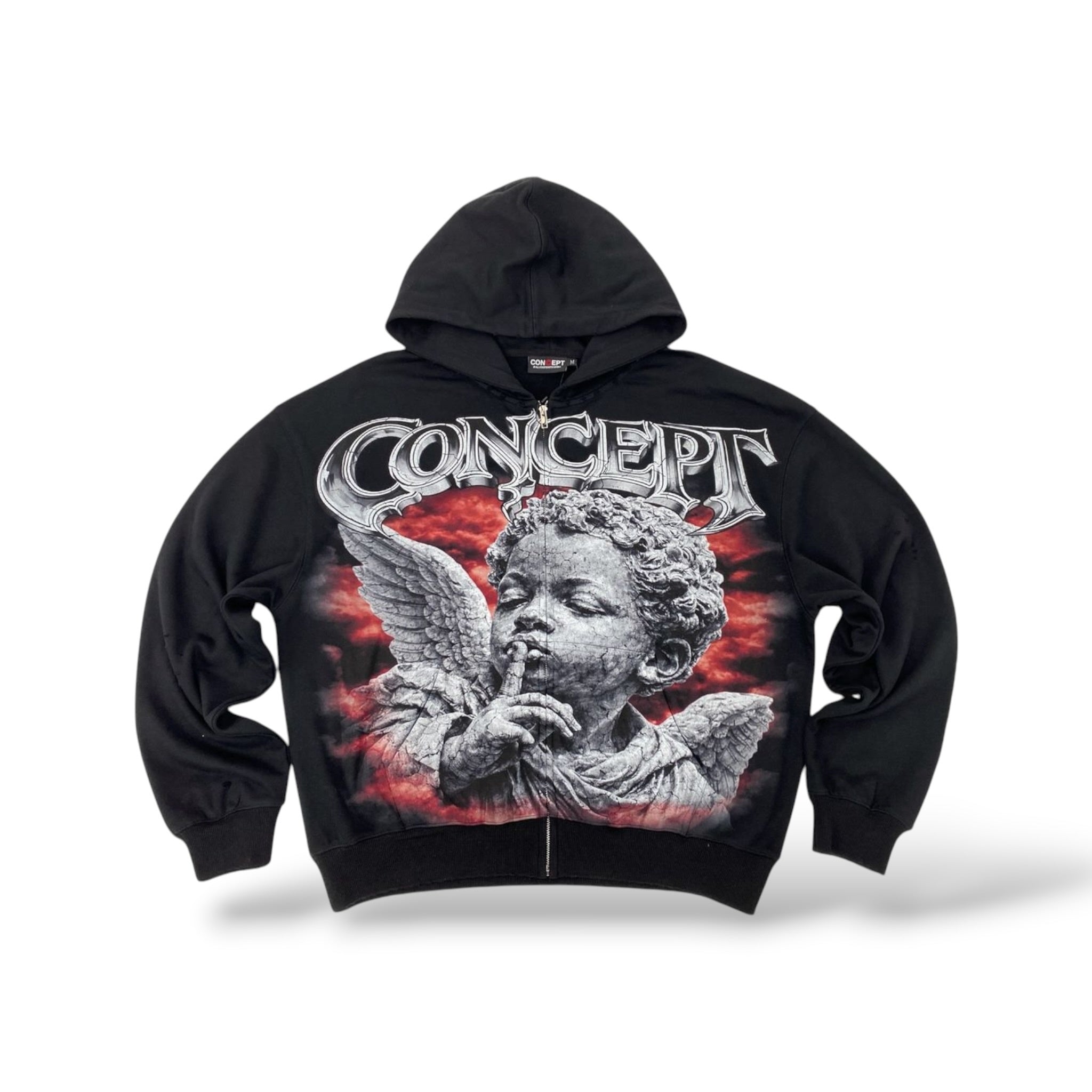 Concept 'Cherub V2' Hoodie-  Black