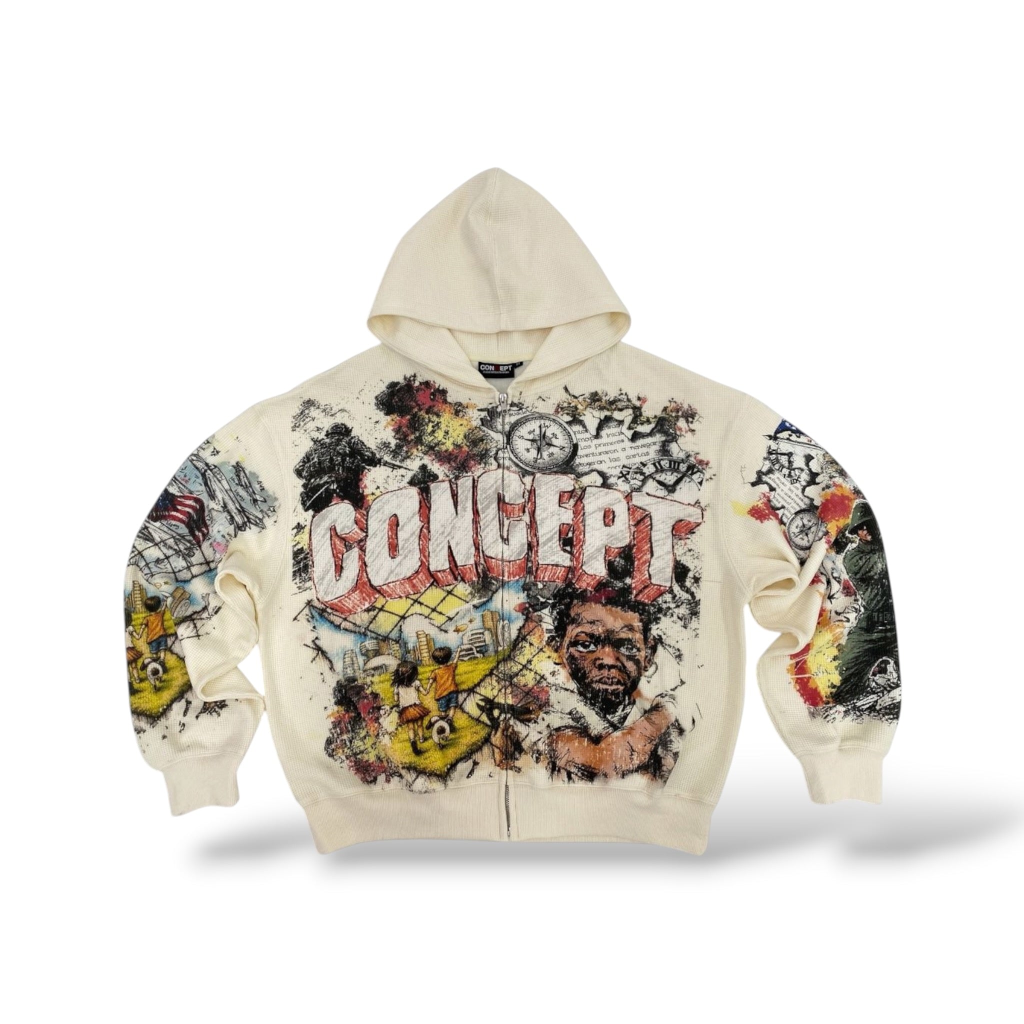 Concept 'Honor' Hoodie- Beige