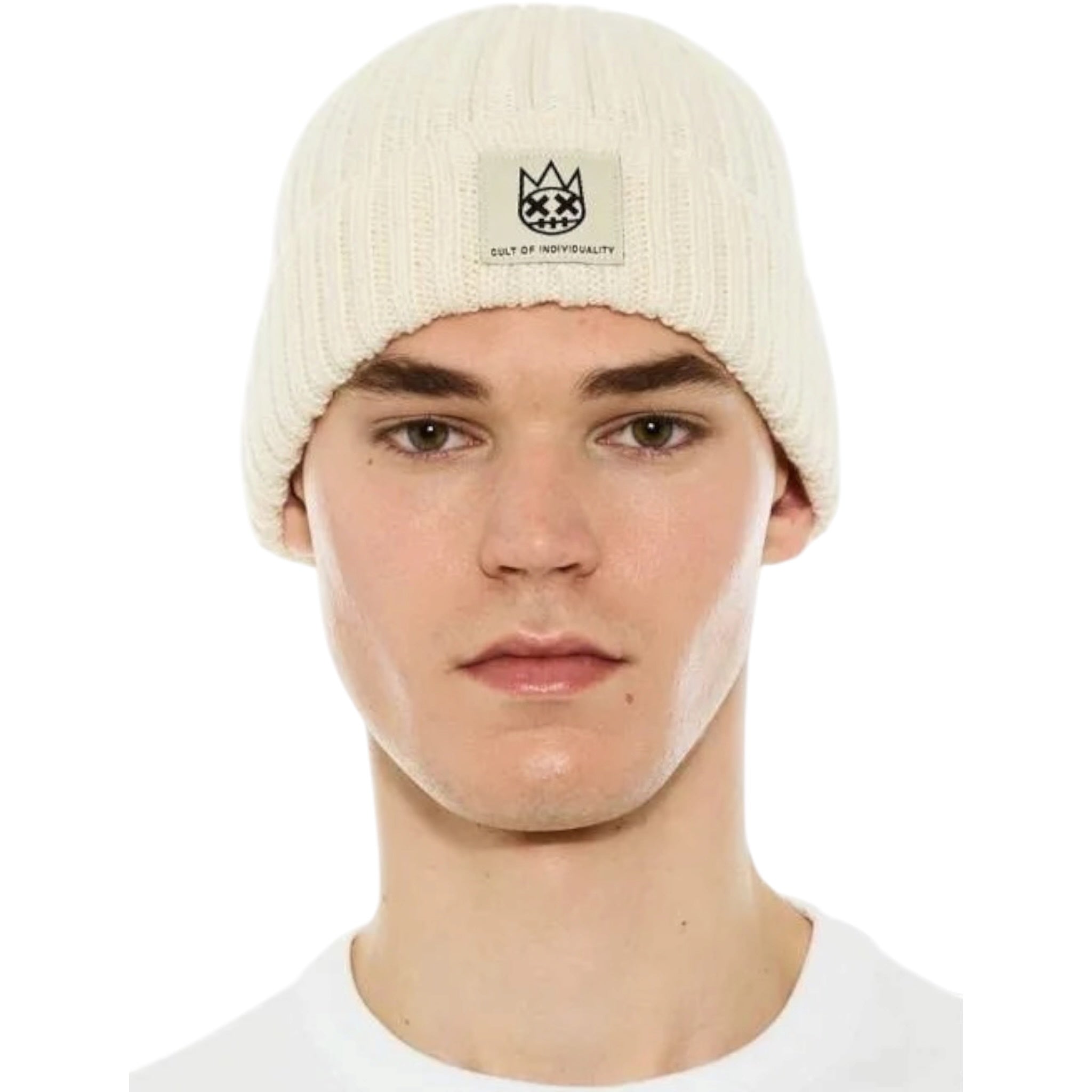 Cult 'Knit' Beanie- Winter White