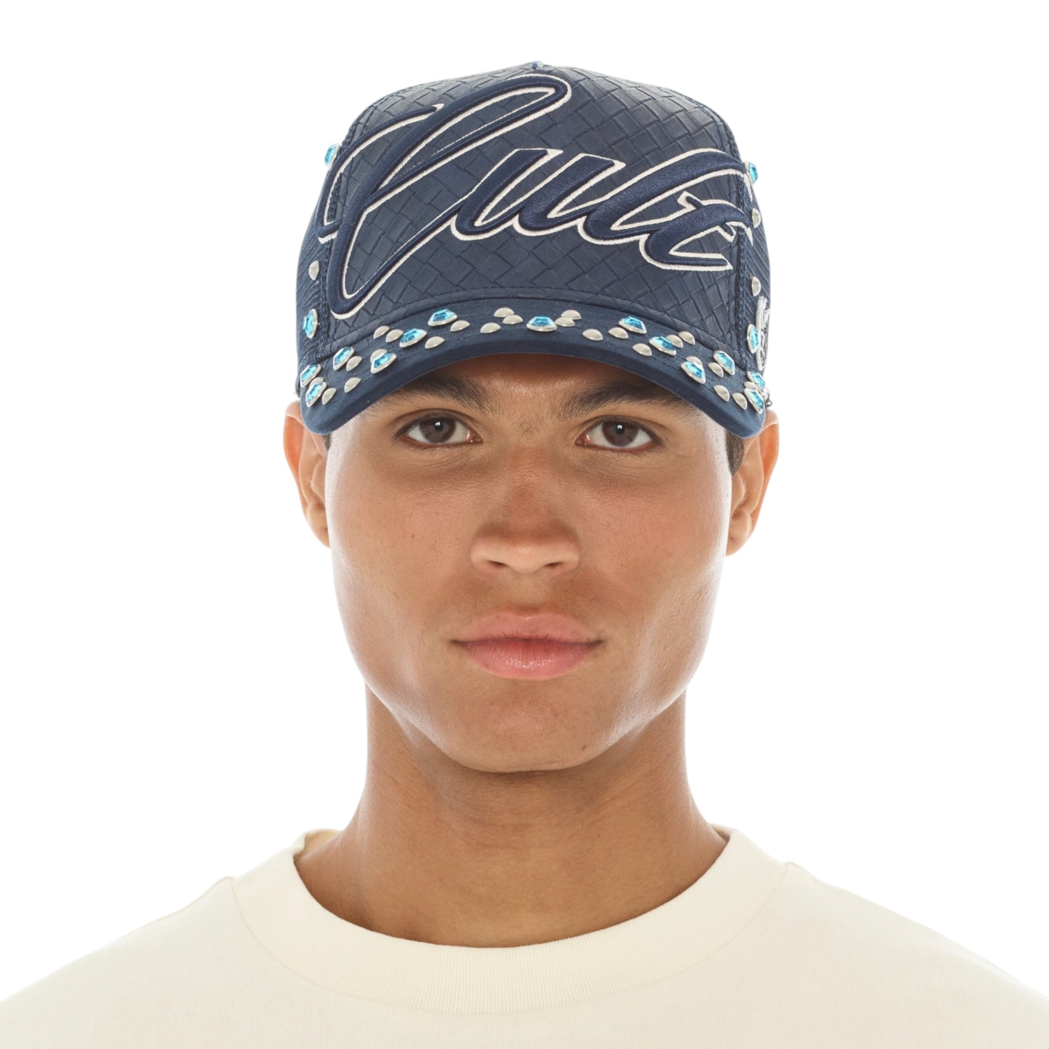 Cult 'Studs' Mesh Back Trucker Hat- Navy