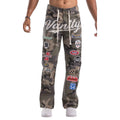Kindred 'Multi Patches' Stir Fit Denim Jeans- Green Camo