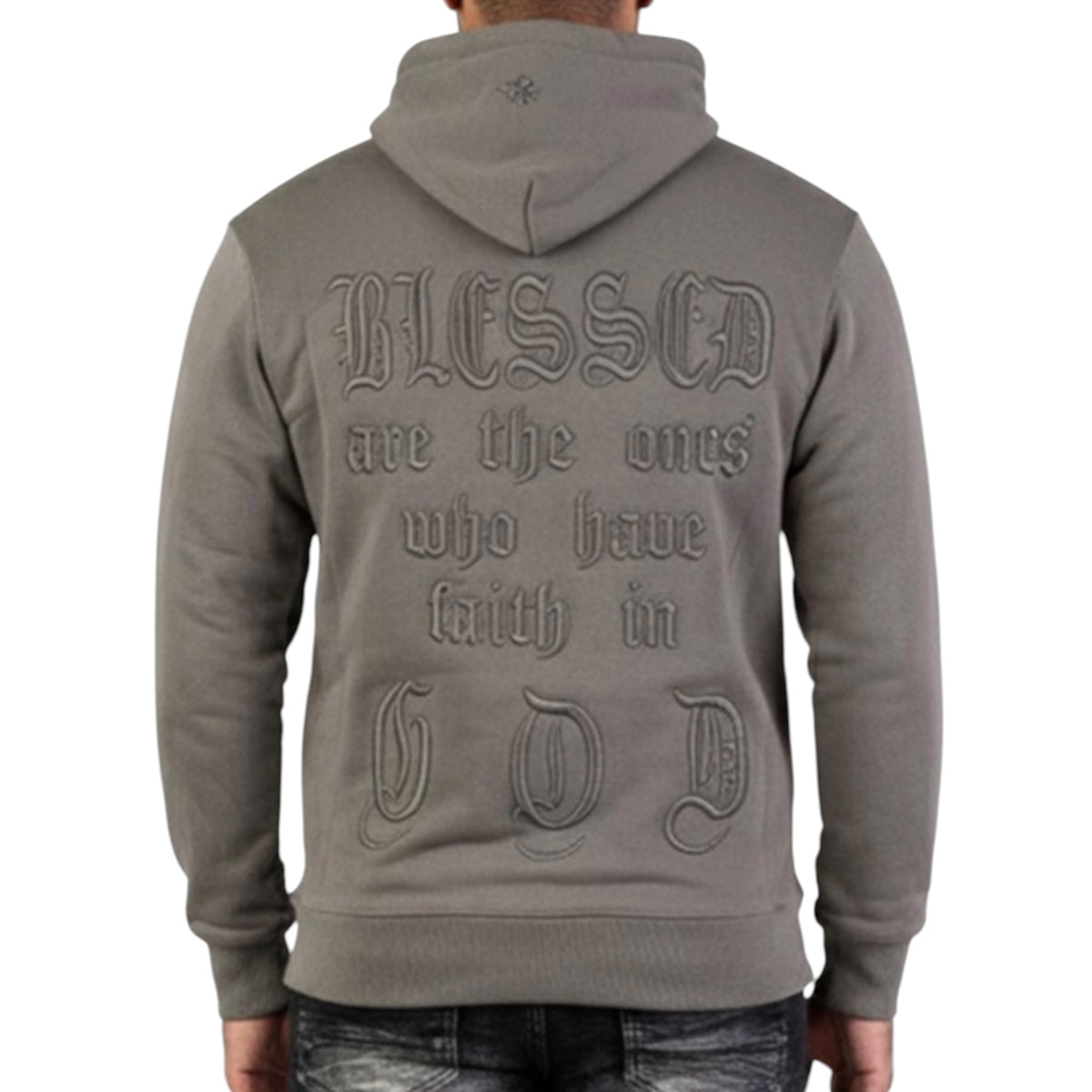 Dzatr 'Blessed' Hoodie- Grey