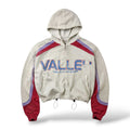 Vale 'Rocket' Zip Up Hoodie- White