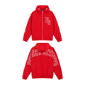 Forever 'FS Nylon' Track Zip Up Jacket- Red