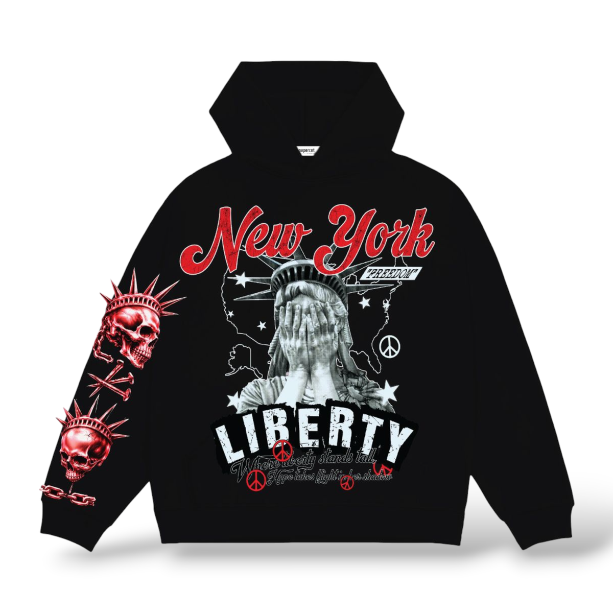 3Forty 'Liberty' Hoodie- Black