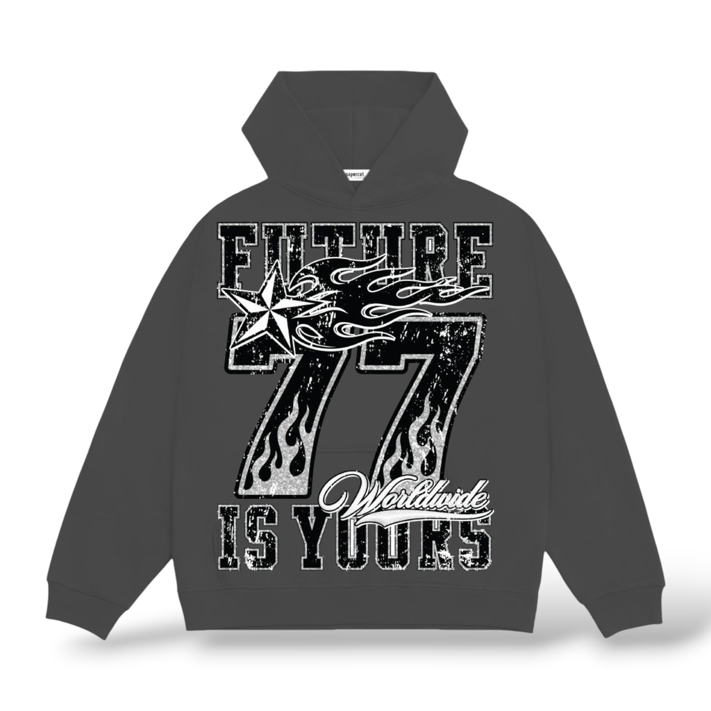 3Forty 'Future' Hoodie- Charcoal