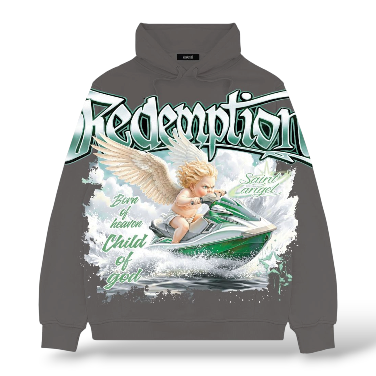 3Forty 'Redemption' Hoodie- Charcoal