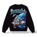 3Forty 'Dream State' Crewneck Sweater- Black