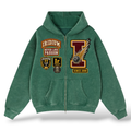 Iridium 'Risk It All'  Zip Up Hoodie- Green