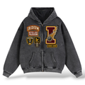 Iridium 'Risk It All' Zip Up Hoodie- Black