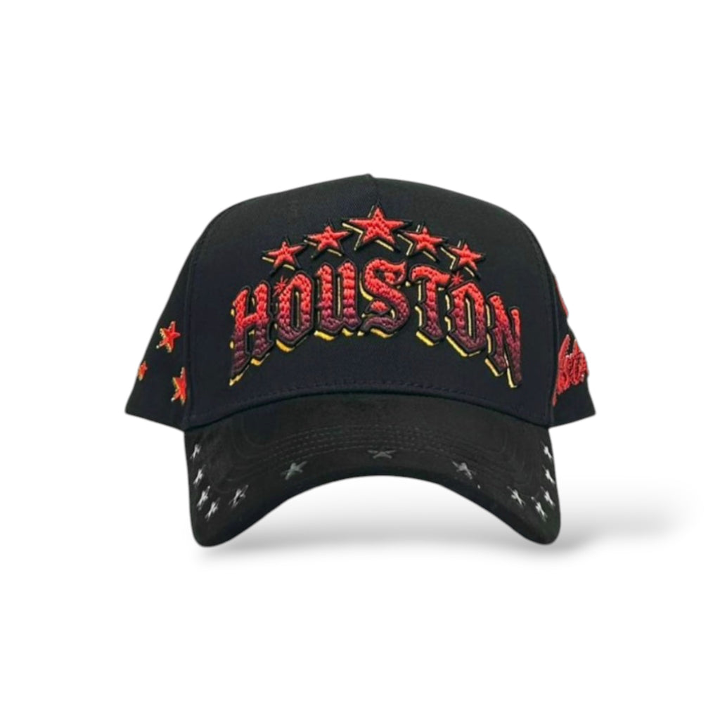 Caps'Fans 'Houston' Hat- Black/Red