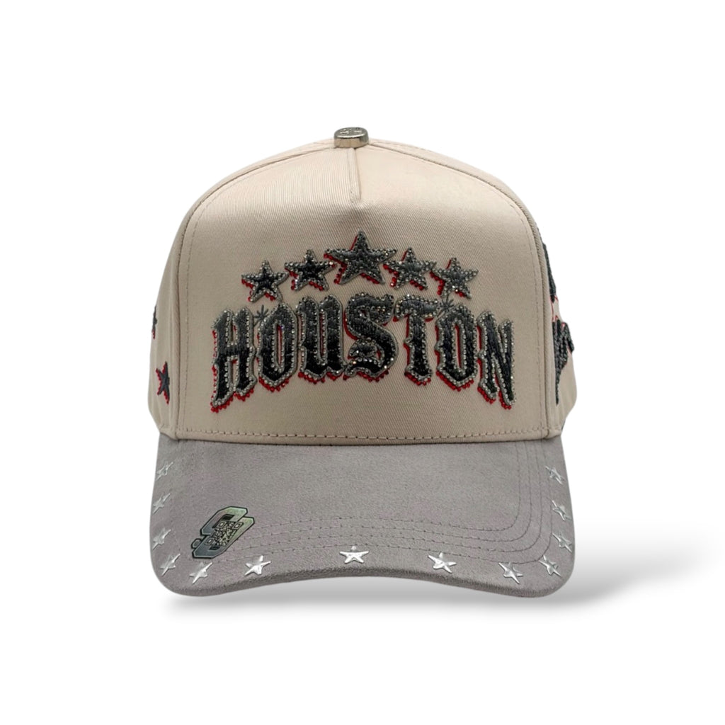 Caps'Fans 'Houston' Hat- Beige/Grey