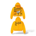 Shattered 'Doodle' Zip Up Hoodie- Yellow