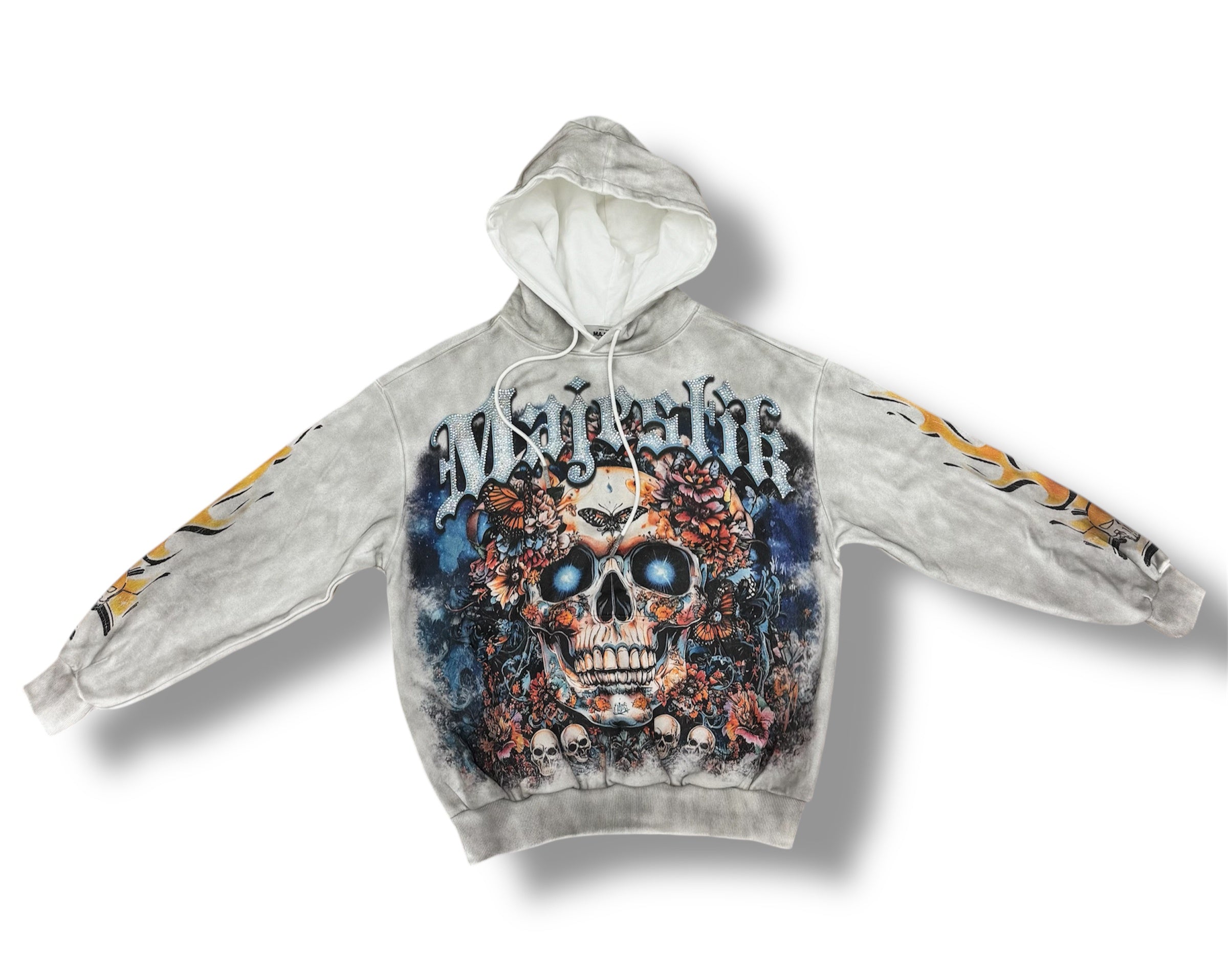 Majestik F.Terry Zip Up Hoodie- Off White