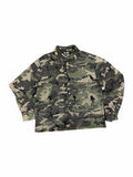 Majestik Varsity Rhinestone Tapestry Shirts- Wood Camo