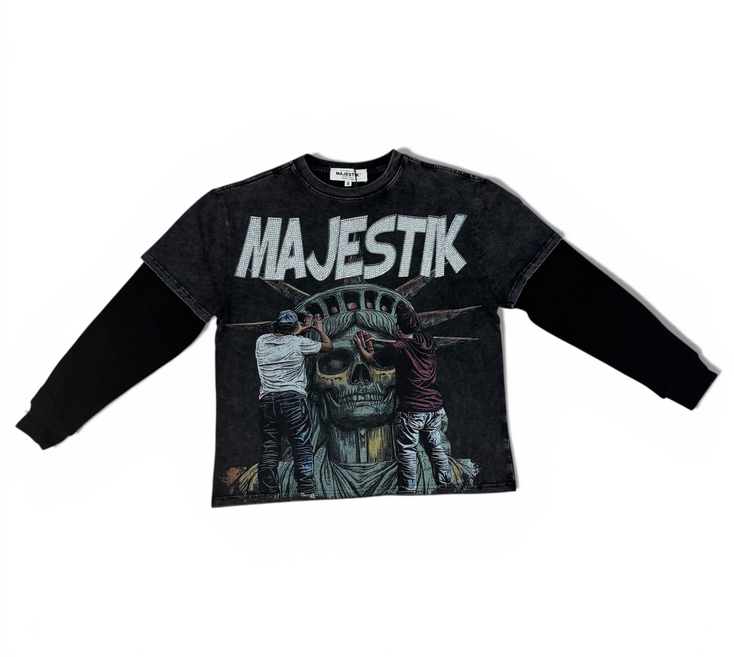 Majestik Garment Dyed Twoffer (W/Thermal)- Blk