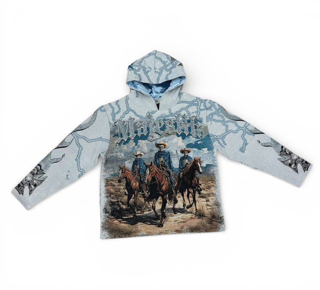Majestik Tapestry Hoodie- Cream