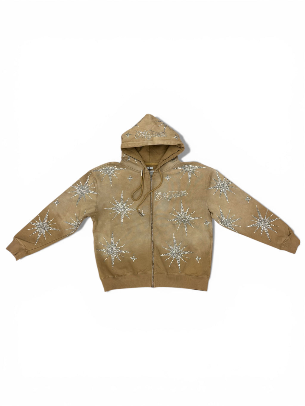Majestik F.Terry Zip Up Hoodie- Eggshell