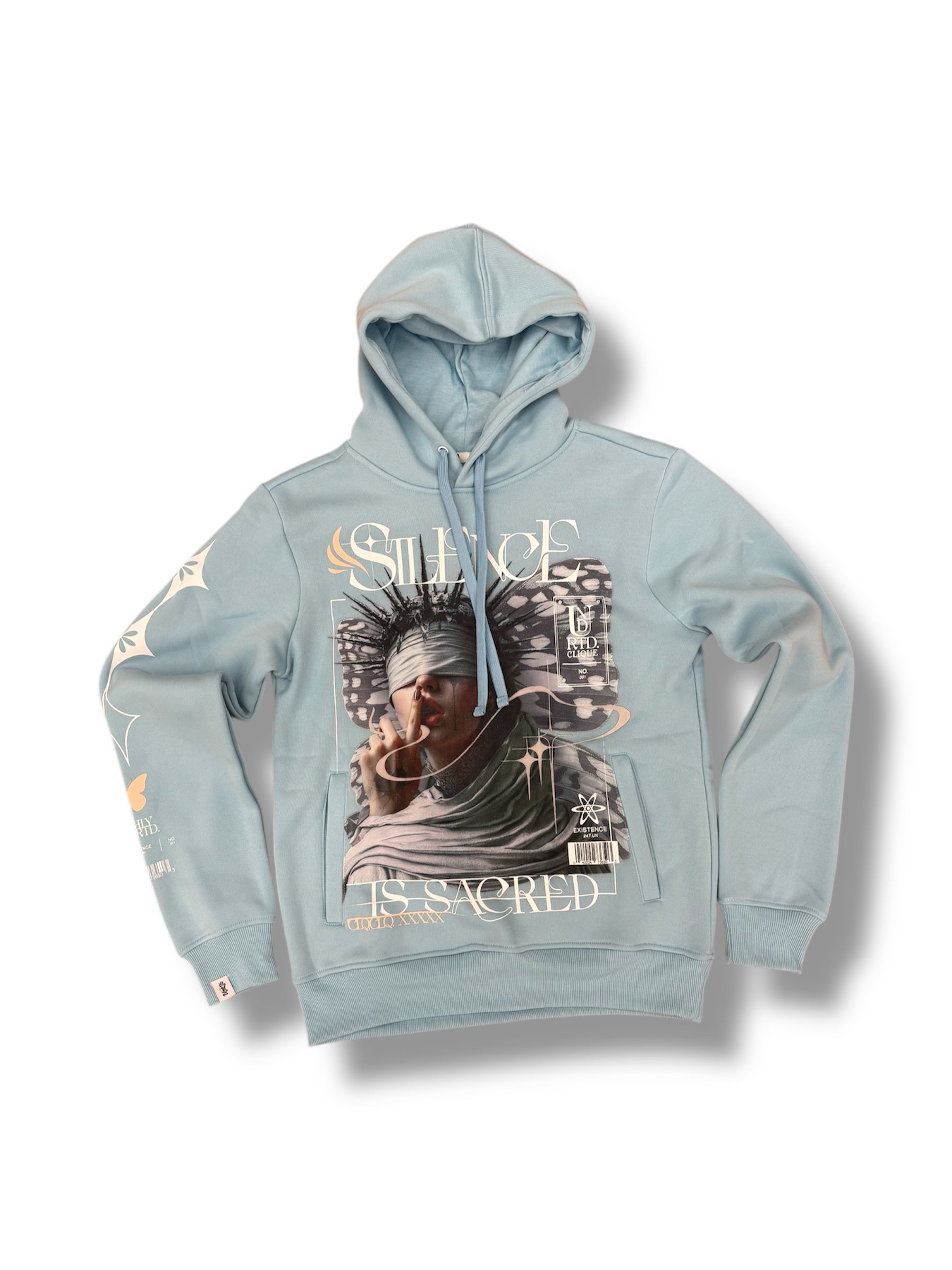 Undrtd ‘Silence Is Sacred’ Hoodie- Baby Blue