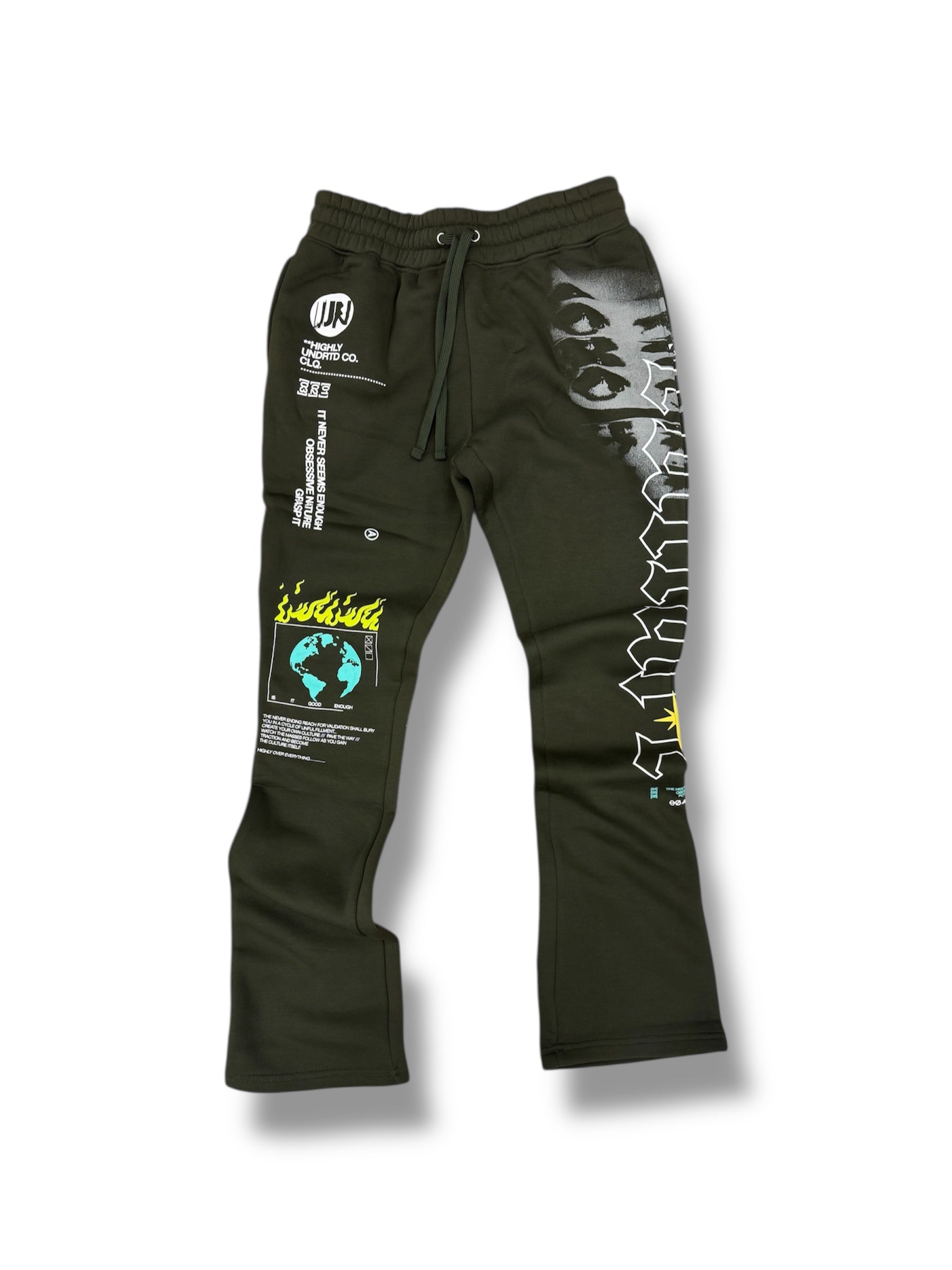 Undrtd Stack Sweats- Pro Green