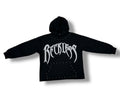 Focus Reckless Stud Hoodie- Black/Grey