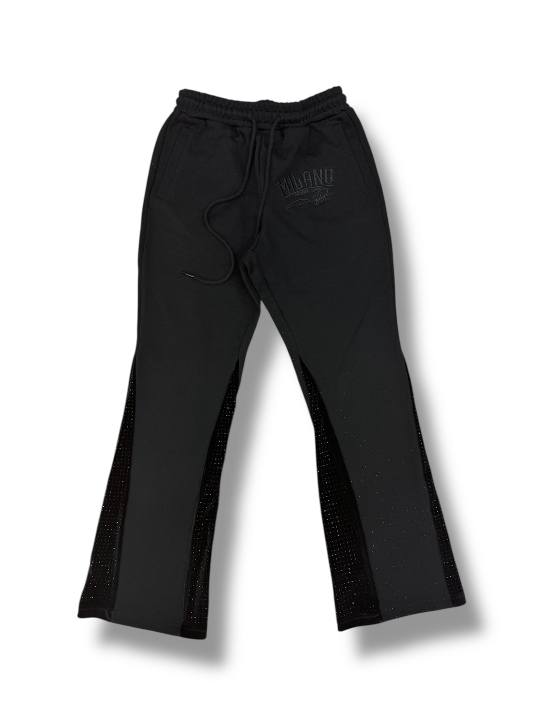 Blk cat club velvet pants