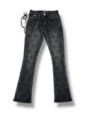 Snow ball stacked jeans- Blk wash
