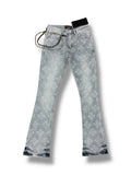 Snow ball Stacked Jeans- LT blue wash