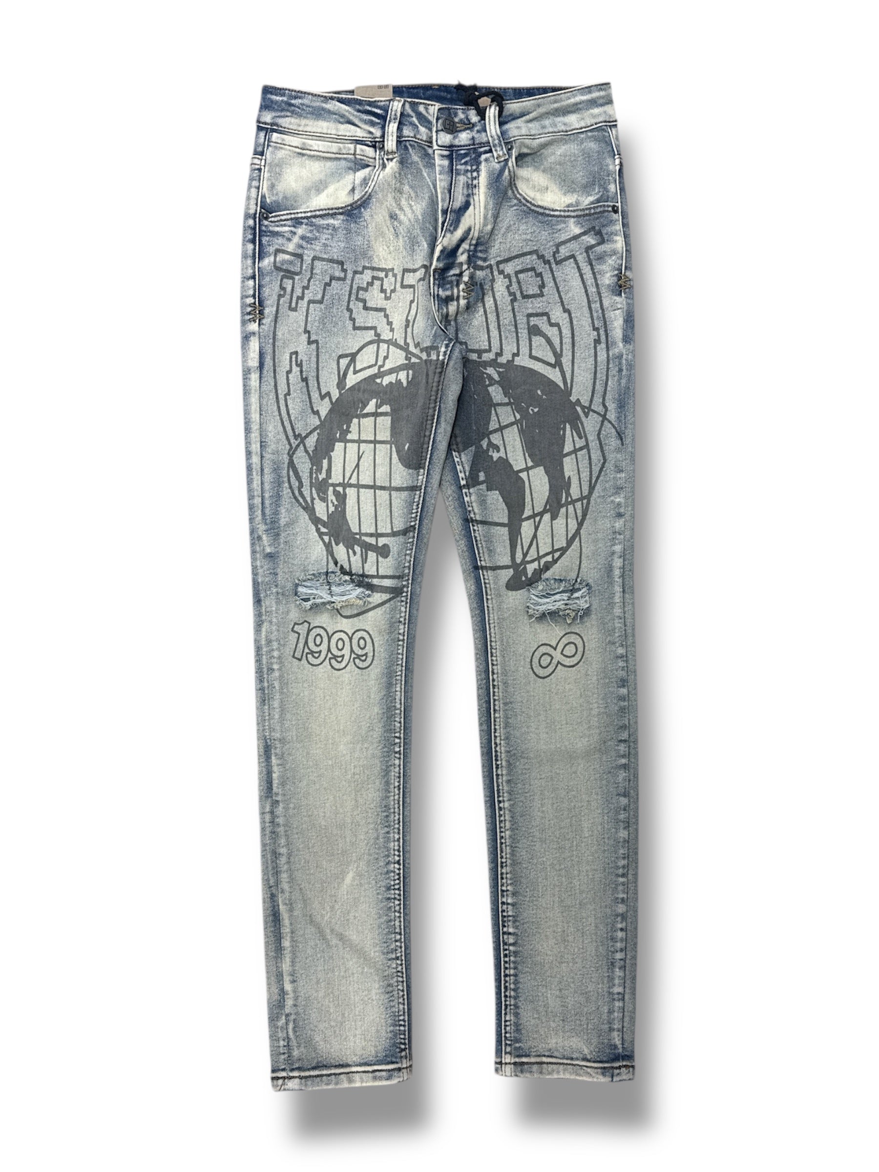KSUBI Van Winkle Globe Cycle Jeans- Blue