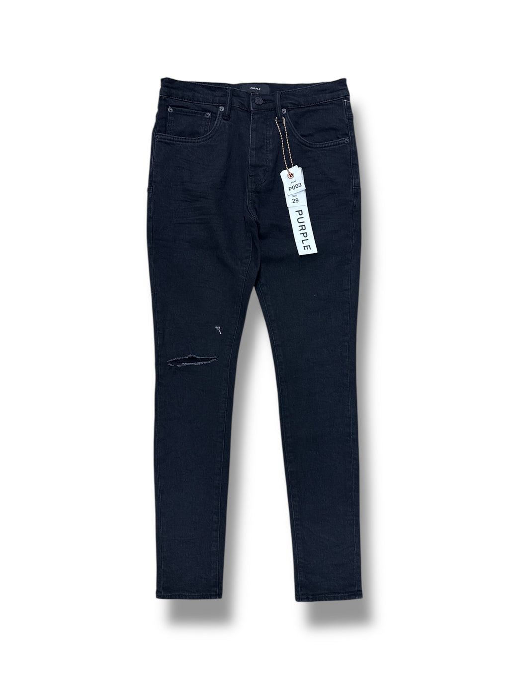 PURPLE P002-NDBR825 Slim Jeans- Black