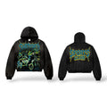 Shattered Sports Club Zip Up Hoodie- Black