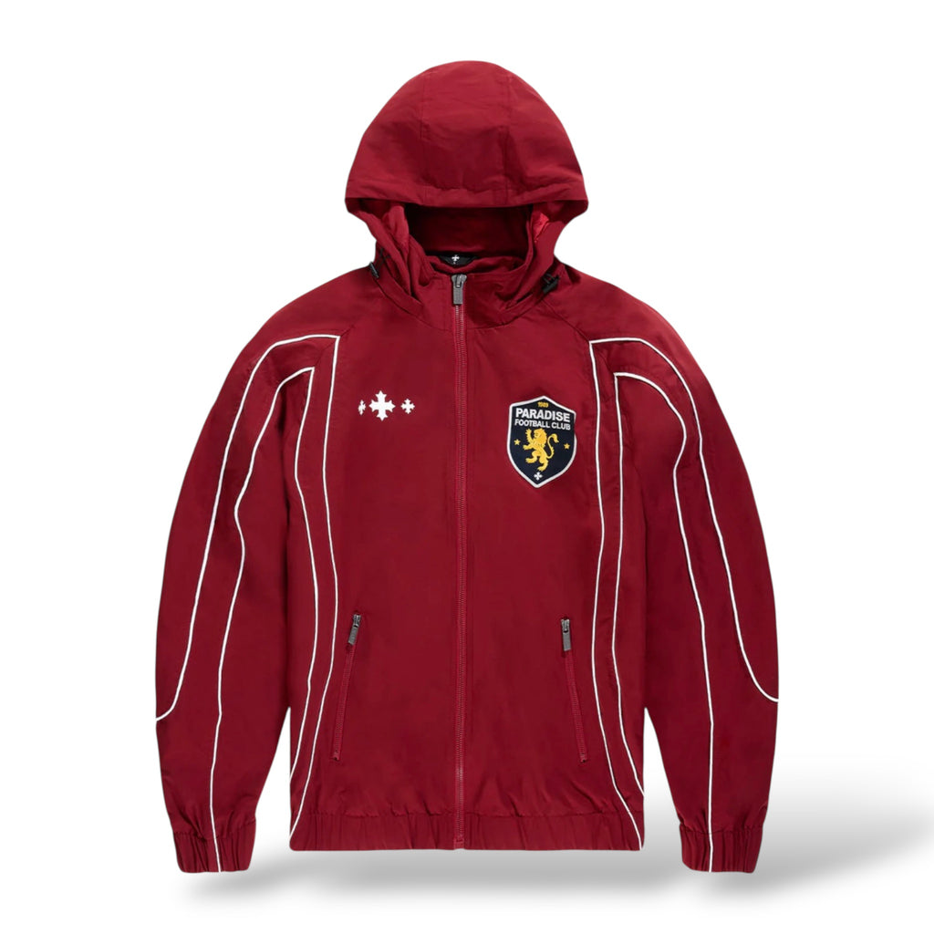 SYIP Hooligan Hooded Track Jacket- Wine