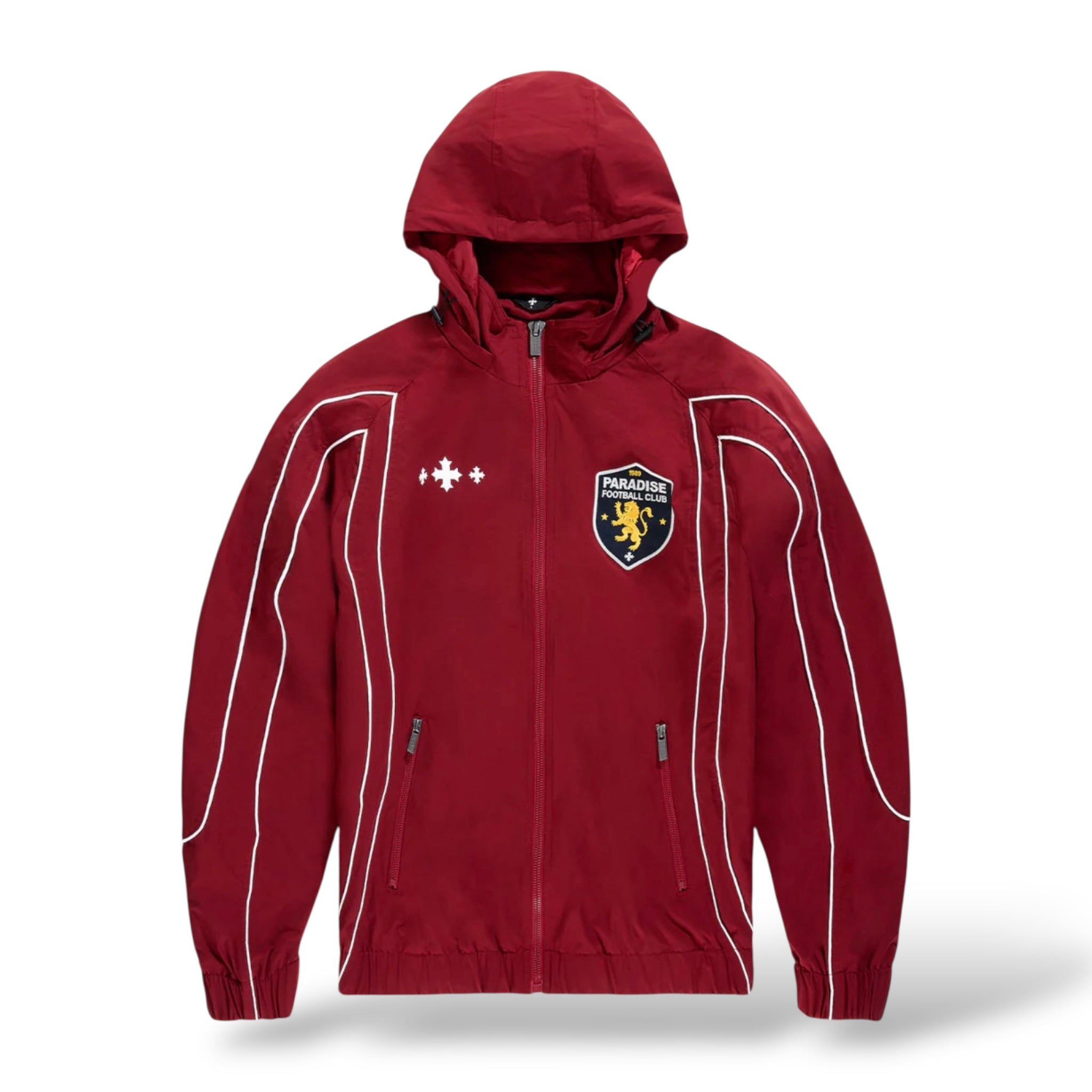 SYIP Hooligan Hooded Track Jacket- Wine
