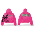 SHATTERED "Catching Feelings" Zip Up Hoodie- Pink