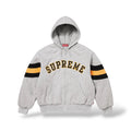 Supreme Filled Zip Up Hoodie- Heather Grey