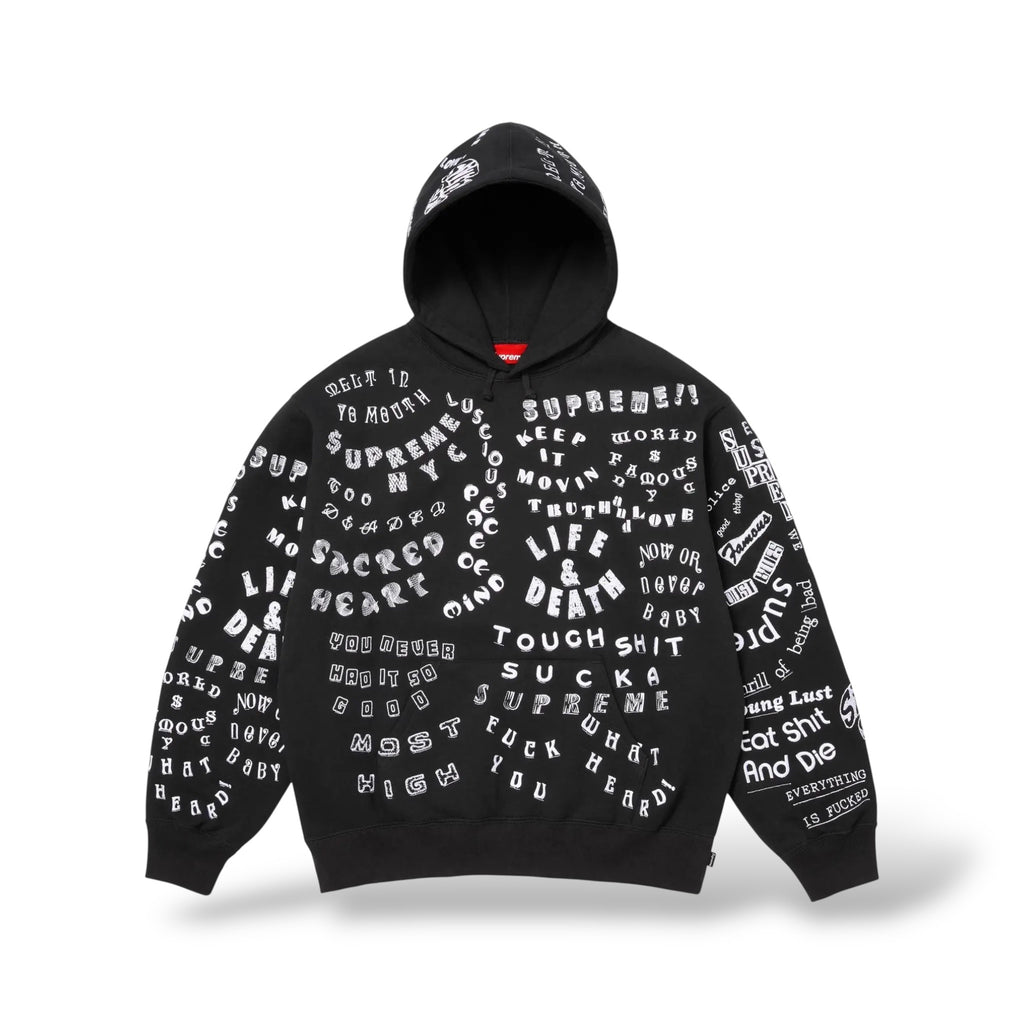 Supreme Too Deadly Hoodie- Black