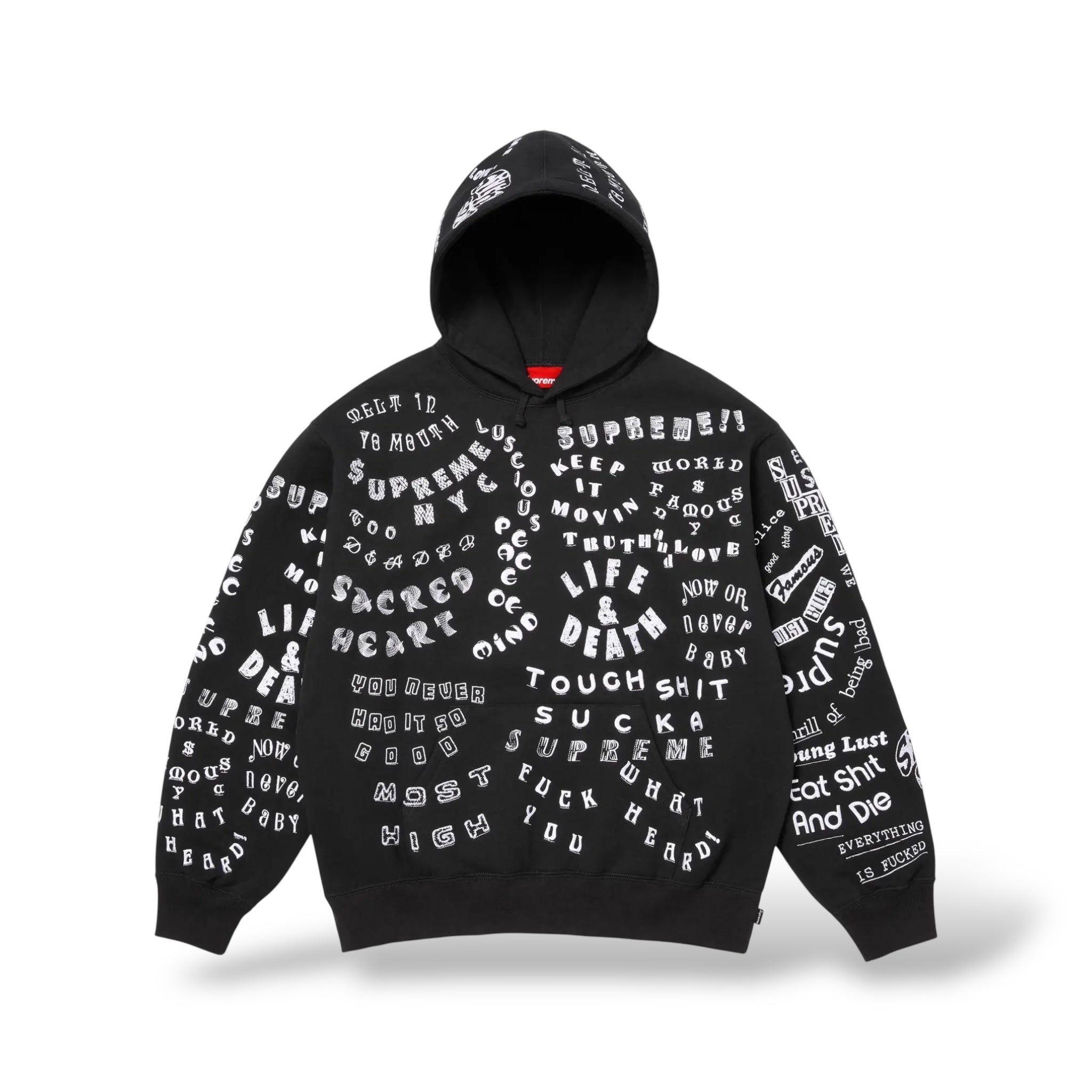 Supreme Too Deadly Hoodie- Black